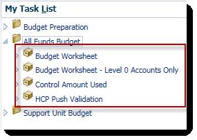 allows you to verify that the push has successfully completed and will display the salary dollars entered via Budget Prep.