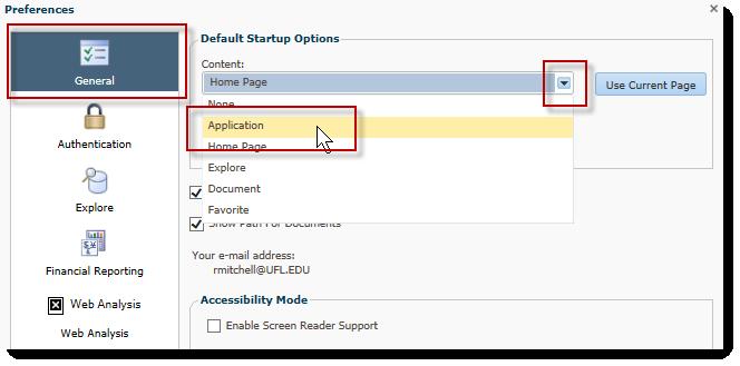 4. Now select the Application drop down arrow, choose Planning > UBO_PSPB 5.