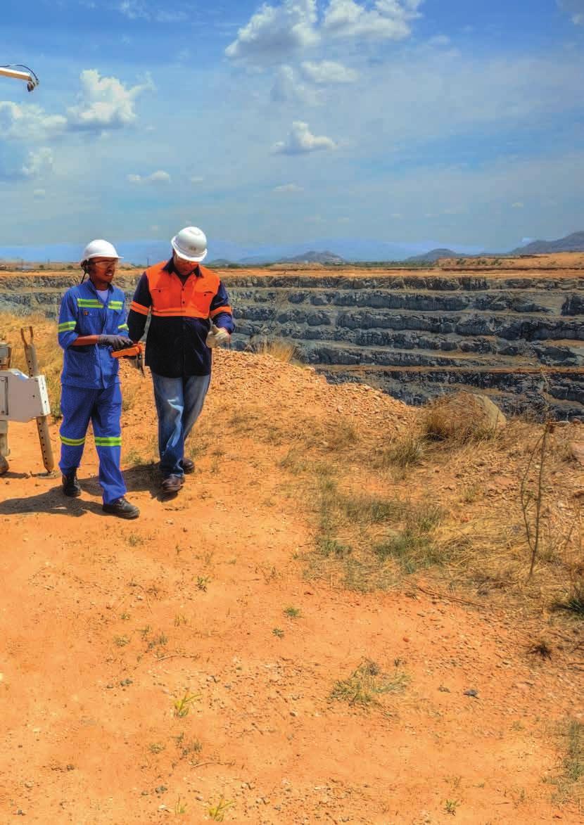 DISCIPLINED INVESTMENT TO DELIVER IMPROVING RETURNS Strategic report MINE LIFE 27 years Botswana Zimbabwe Location Mogalakwena is situated 30 kilometres north-west of the town of Mokopane in the
