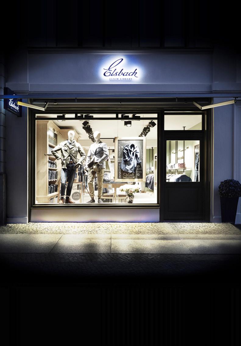 Elsbach The Idea Elsbach Denim Library, is a multi-brand concept launched by Ahlers AG in the fall of 2014 and presents comprehensive collections with a focus on
