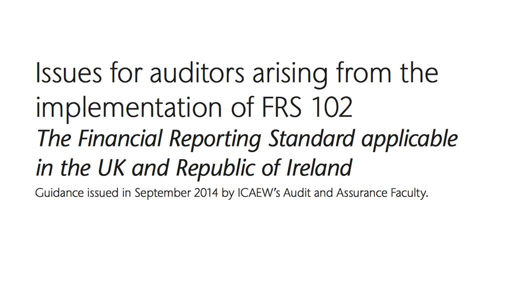 Highlights The latest thoughts on auditing new UK GAAP accounts The audit