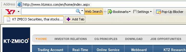 B. Yahoo Toolbar Click at in order to change to as shown in the picture