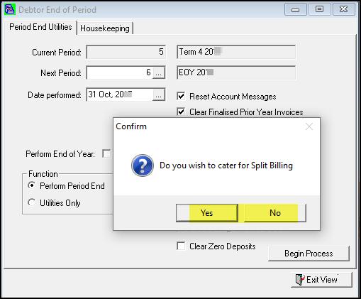 If Split Billing has been utilised, but a split has not yet taken place; Batch Billing where the Accounts have not been run Entries through Invoice View