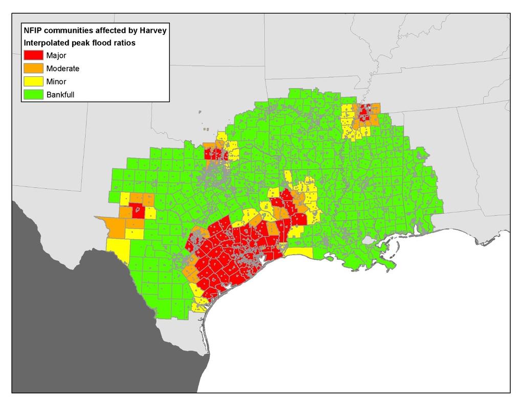 Hurricane Harvey Flood Type % of Communities Mean Housing Units % Impervious Surface % High Risk