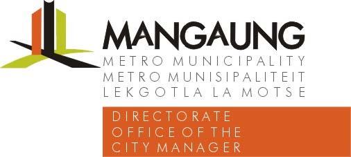 KEY DATES FOR THE MANGAUNG METROPOLITAN MUNCIPALITY IDP REVIEW BUDGET PROCESS PLAN /19 Mangaung Metropolitan Municipality wishes to inform all its stakeholders and communities of the key opportunity
