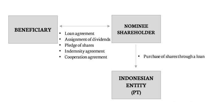 Nominee Structure A nominee shareholder is a person or a company that is the registered holder of shares of a company on behalf of the real owner.