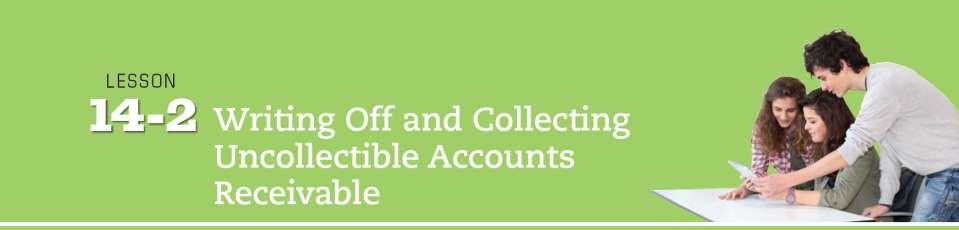 Learning Objectives LO4 Write off an uncollectible account receivable.