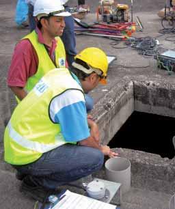 Valuing Our People Confined Space Safety training In 2011, SYABAS implemented the following OSH programmes:- OHSAS 18001:2007 Certification Programme SYABAS has selected three Districts namely the