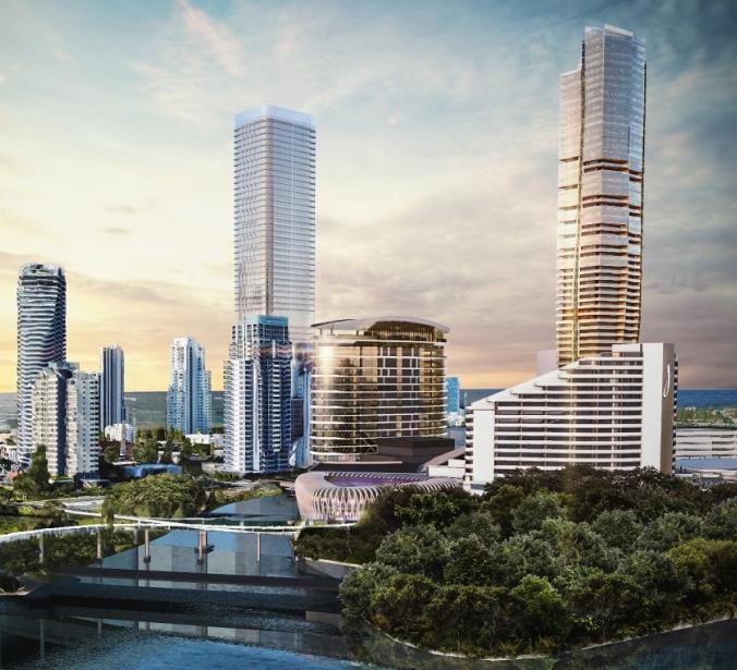centre Gold Coast Expand to ~1,400 premium hotel rooms and residences Over 20 food & beverage offerings