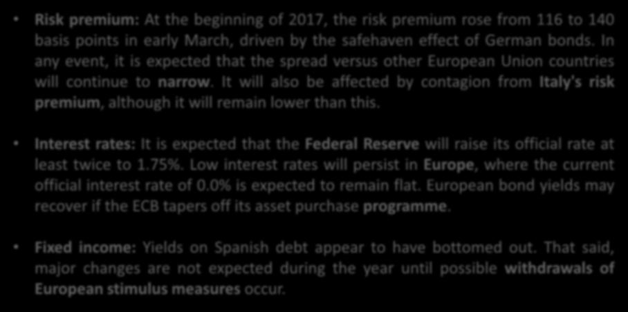 It will also be affected by contagion from Italy's risk premium, although it will remain lower than this.