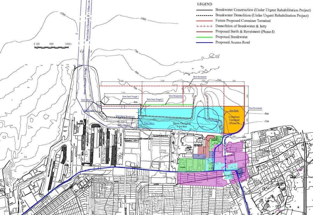 Fig 3-2 Port development plan at North Kalibaru (The private investment plan) ( source : Pelindo II ) 3.