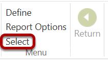 Make the report options look like above. Then click on the green Accept icon or hit enter.