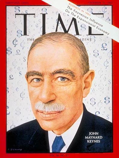 John Maynard Keynes develops concept that changes in aggregate demand cause fluctuations.