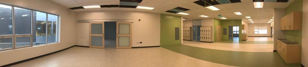 As we recognize that planning often requires funding, specific columns for planning requests have been added to the template. Joint-use school interior near completion.