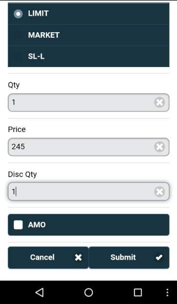 After Market Orders (AMO) SAMCO Securities offers you the After Market Order (AMO) feature, helps you to place an order beyond the regular trading hours.
