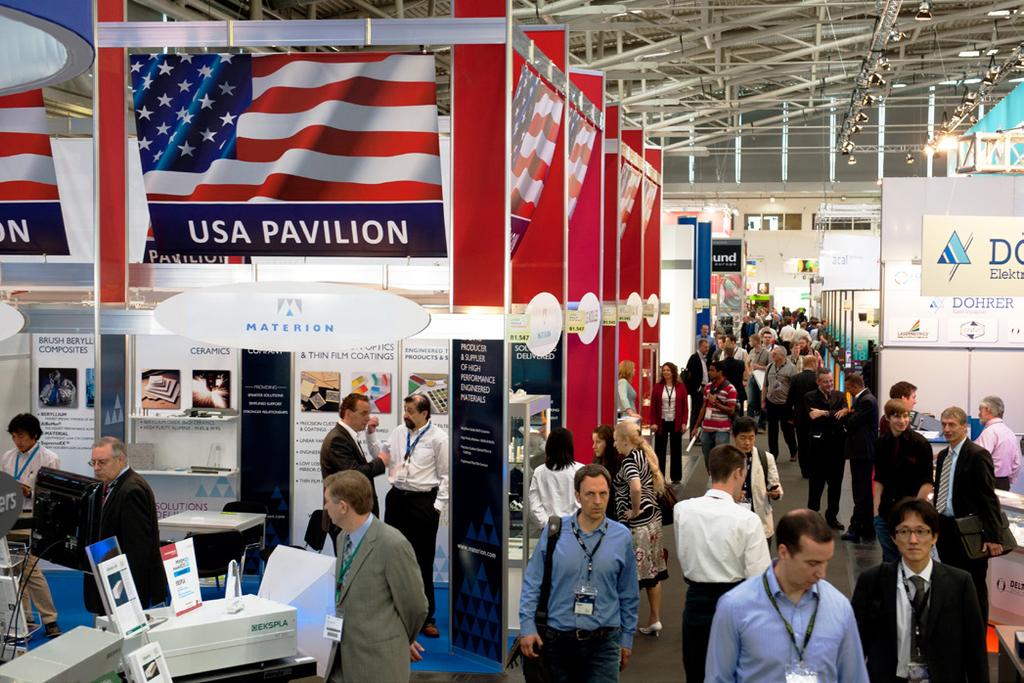 USA PAVILION The U.S. Office of Messe München International organizes and operates USA Pavilions to help small/medium-sized companies and those new to the global market exhibit effectively without