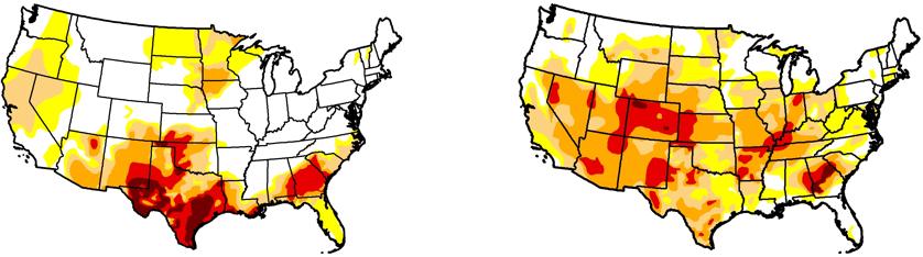 2012 2013 North American Drought Began Spring of 2012 Most severe and extensive drought in at least 25 years At its peak, covered 80% of the contiguous United States Of