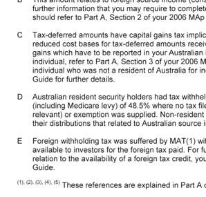 2006 Australian income tax