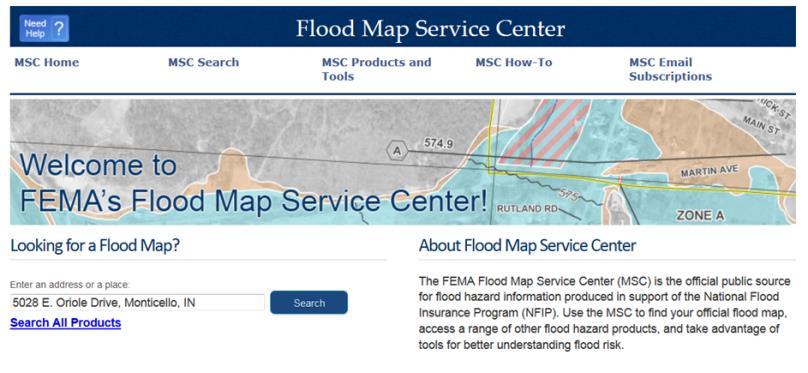 Visit the Map Service Center www.msc.fema.