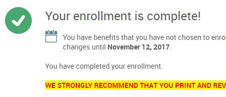 These selections (with the exception of HSA) must remain in effect for the entire plan year, for as long as you re eligible to receive them, unless you ve had a qualifying event that would allow you