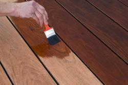 Thus, the color penetrates into the wood fibers, rather than resting in a surface film like paint.