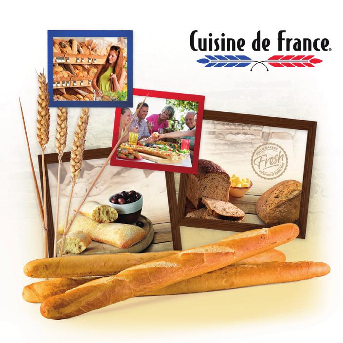 Food Europe Cuisine de France Cuisine de France offers the consumer traditional French breads, pastries and also a wide range of continentalstyle breads, confectionery and hot savoury items.