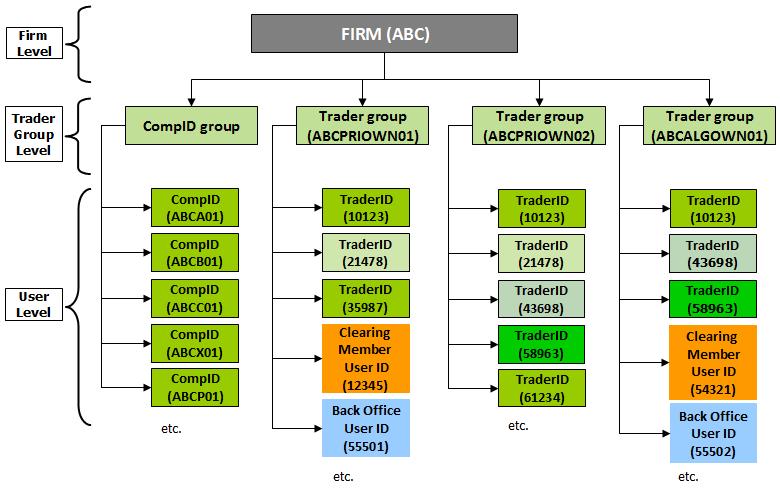3 FIRM STRUCTURE LAYOUT PER THE JSE TRADING SYSTEM Firms are set up in a hierarchical fashion in the JSE Trading System.
