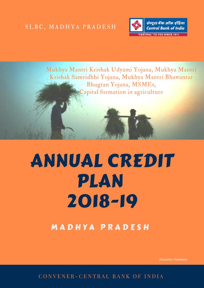 ANNUAL CREDIT PLAN, FY 2018-19, MADHYA