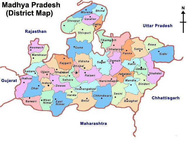 GENERAL INFORMATION ABOUT MADHYA PRADESH Madhya Pradesh with an area of 3,08,245 sq.km. is the second largest state in India. It is located in Central India.