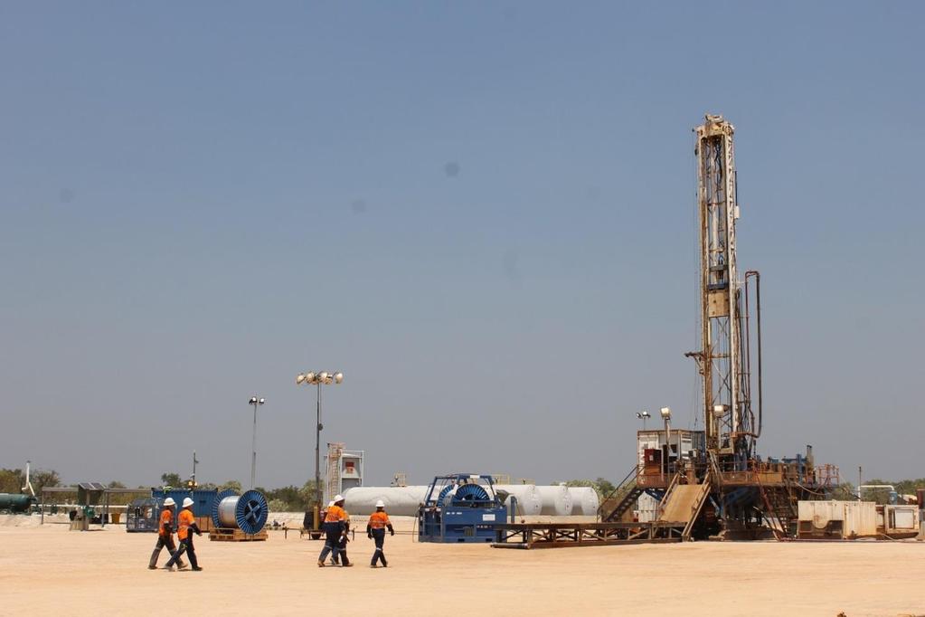 Ungani Well Operations During the quarter, the DDGT1 rig underwent pre-drill maintenance and preparation at its previously stacked location near Onslow before being mobilised to Ungani.
