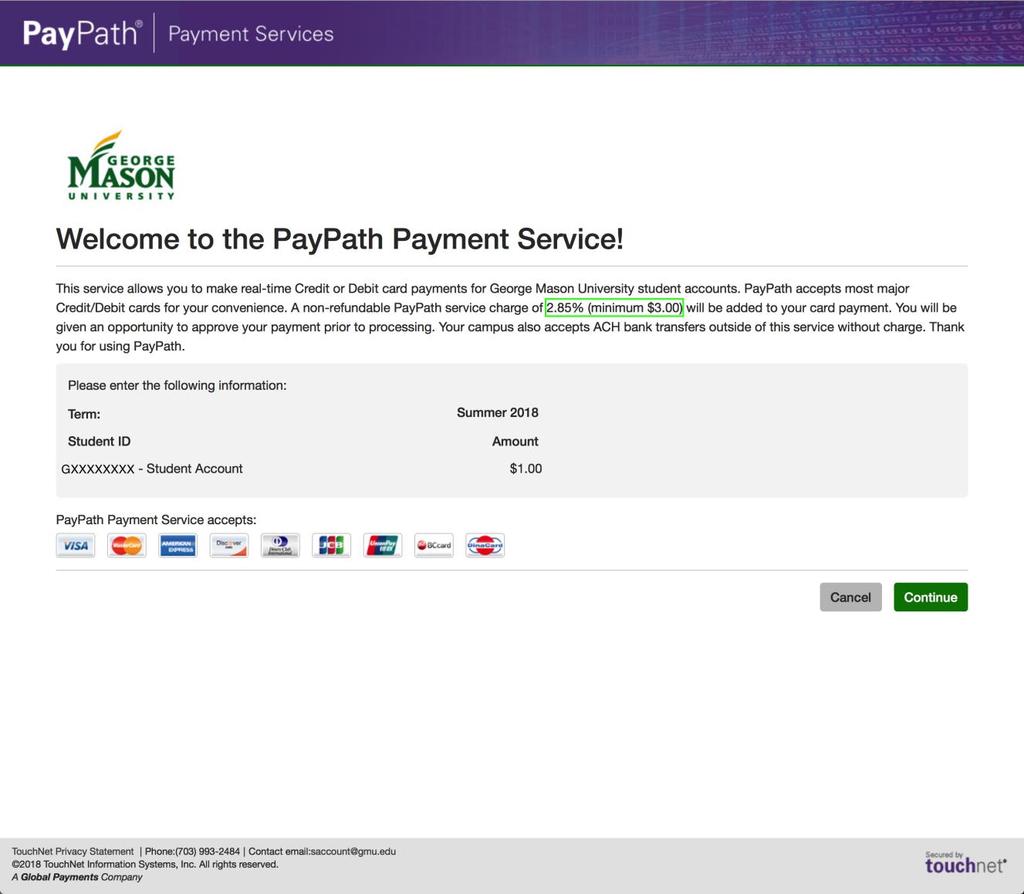 PayPath This is what the new screen that