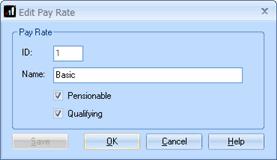 Edit Select whether Pensionable Earnings and/or Qualifying Earnings Click Save then OK Alternatively go to