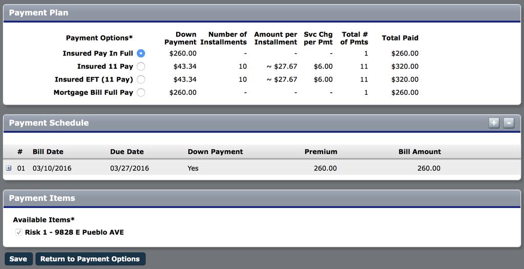 In the Actions Box, Click Save. Fig. F PAYMENT PLAN 30. In the Actions Box, Click Finalize Transaction. 31.
