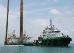 Provides towage and construction support