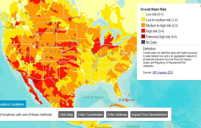 Water Risk In The US: