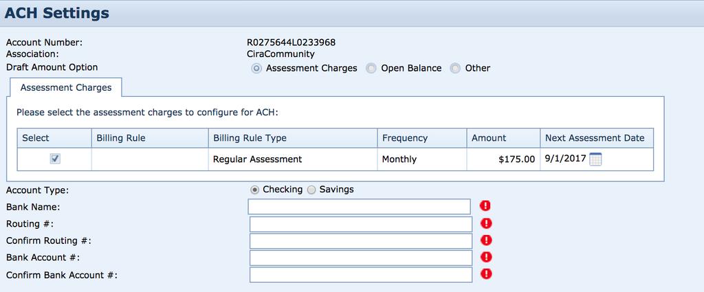 Figure 3: The Make a Credit Card Payment Screen Setup Recurring Payments (Direct Debit/ACH) ACH stands for Automated Clearing House, which is the technical term for a recurring direct debit.