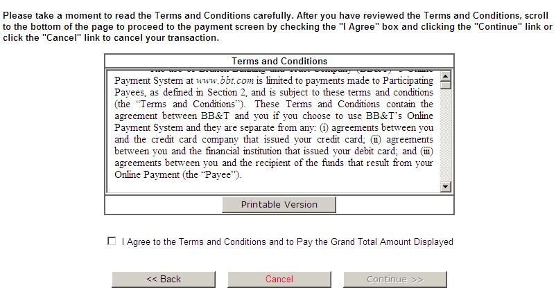 Card Payment Information Page... 3 Review the table to ensure the payment information reflected is for the appropriate property.