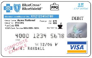 The combined card will have a nationally recognized Blue logo, along with the logo from a major debit card company such as MasterCard or Visa.