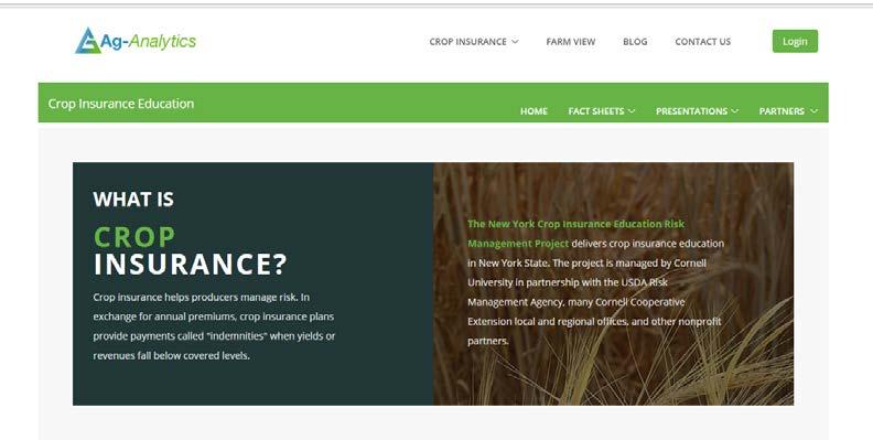 Cornell Crop Insurance & Risk Management Education Project Resources - ag-analytics.