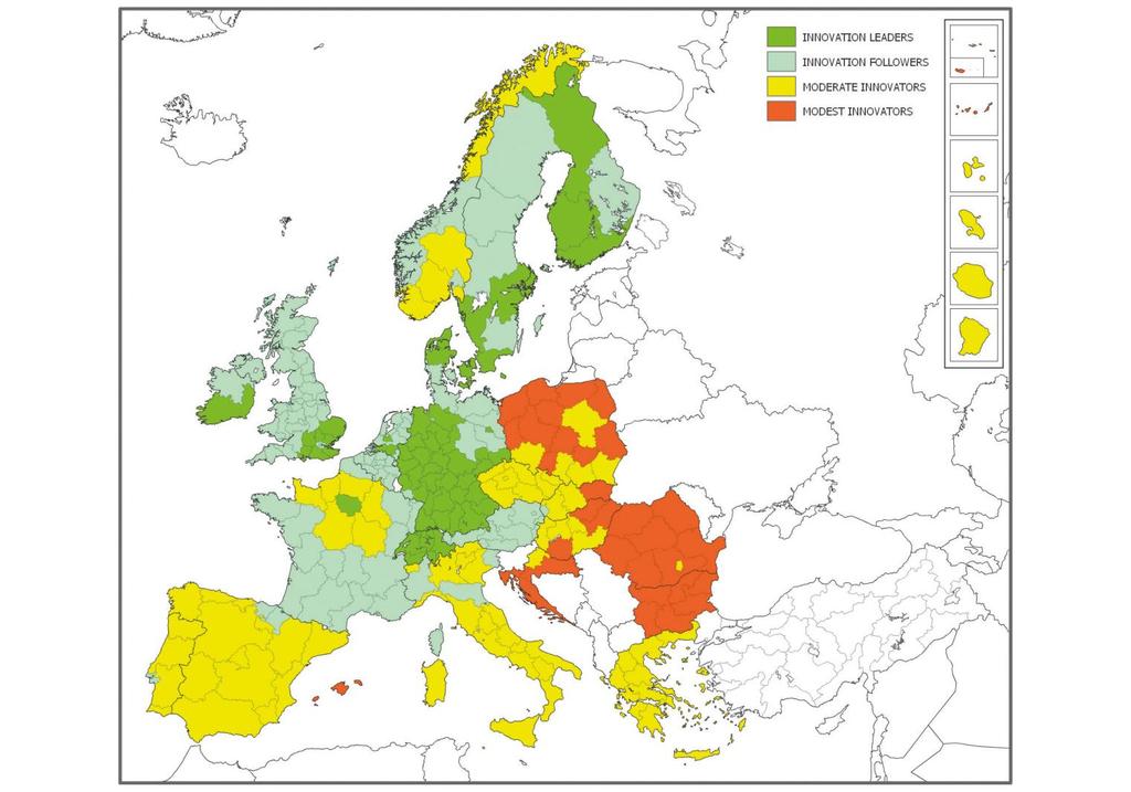 Innovation = Regional Ecosystem Disclaimer: Trend data from EU Commission's Regional Innovation