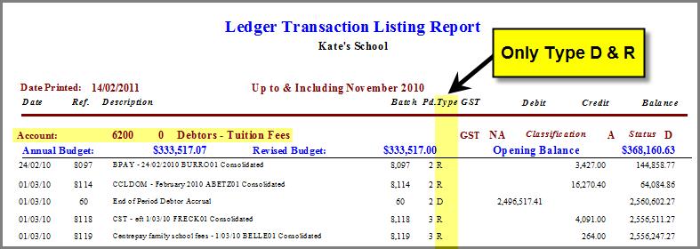 Once the Ledger Trail Balance Report is in balance reprint your Debtors Reconciliation Report. If there is still a variance between the Debtors and General Ledger then move on to the next step.
