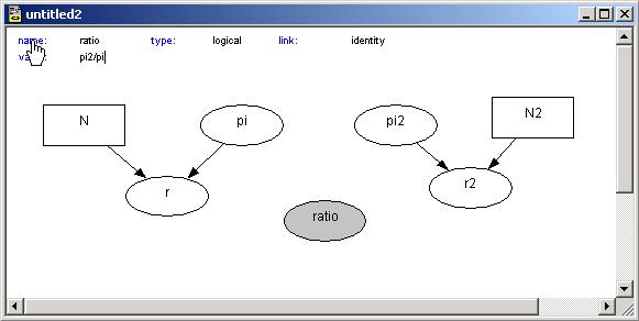 22 To get the differences and ratios we create two logical nodes.