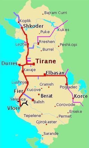 B4 Railway Infrastructure RAIL TRANSPORT INFRASTRUCTURE The Albanian Railway network comprises of 420 km of single-track rails. In the north, it is functionally linked with Montenegro.
