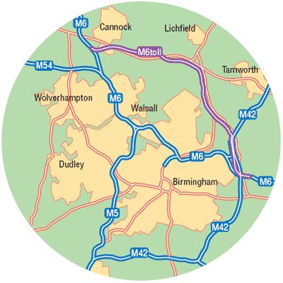 Case Studies M6 Expressway Connects two junctions of existing M6 motorway north of Birmingham Toll road - 27 miles with 6 lanes Midland Expressway consortium awarded