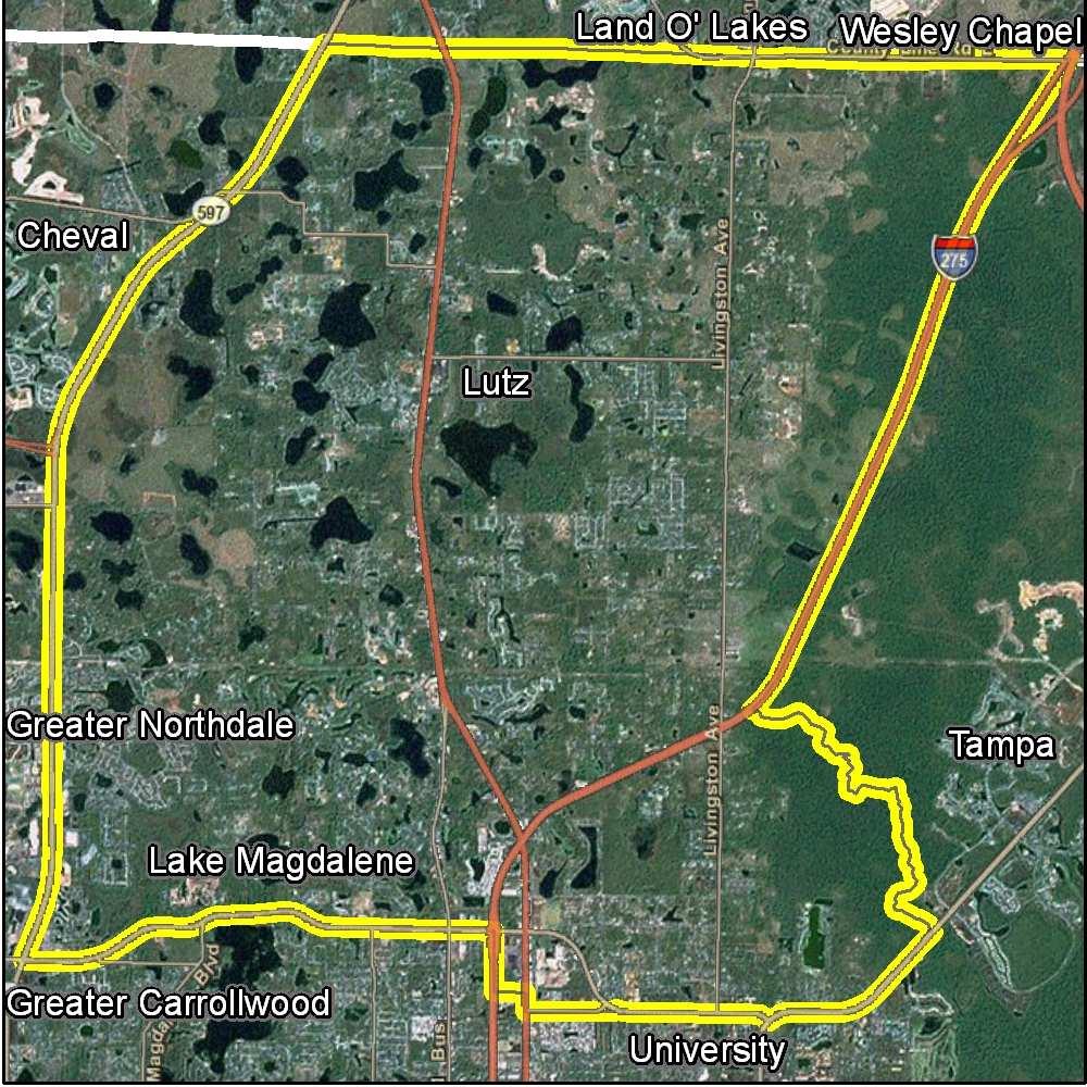 Hillsborough EAZ 2 - Lutz / Northdale Tampa Bay Hurricane Evacuation Transportation Analysis 2006 Quarterly Census of Employment and Wages - 2008 Q1 Population Estimate 37,971 Percent of Employees in