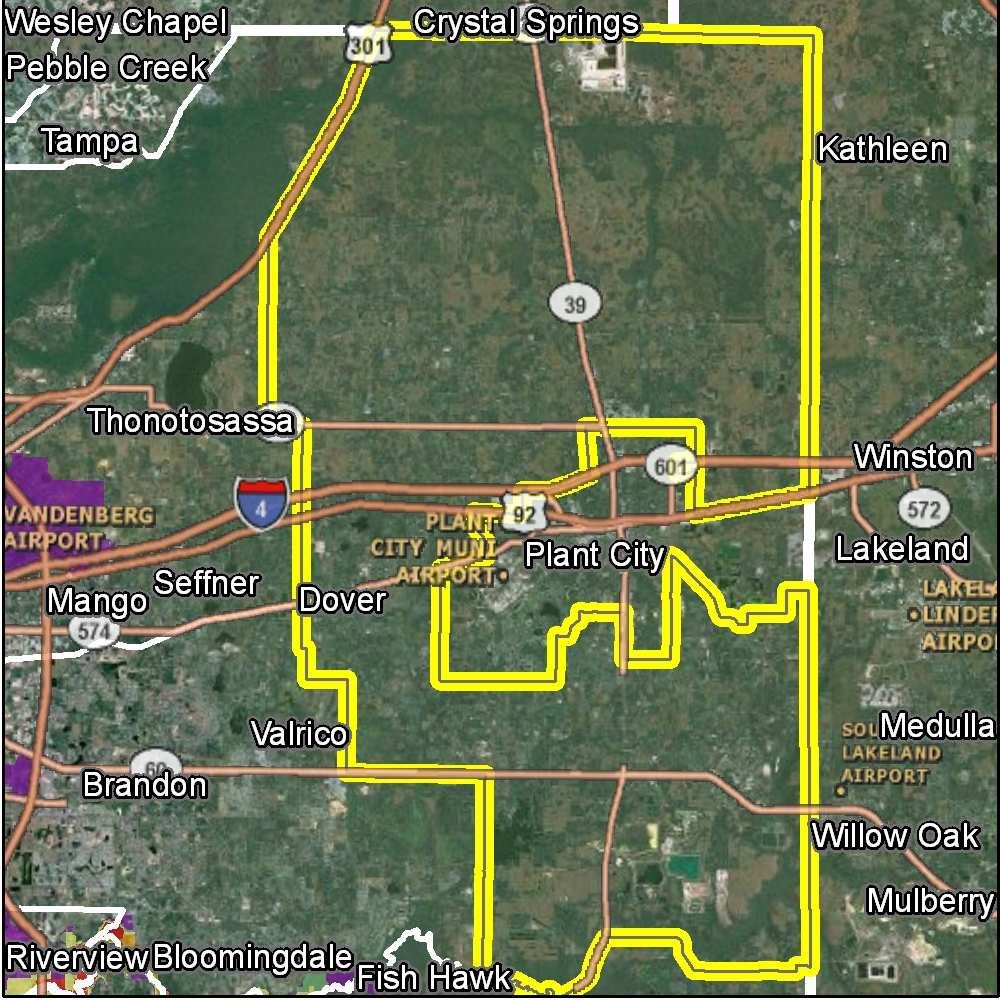Hillsborough EAZ 5 - East Rural Tampa Bay Hurricane Evacuation Transportation Analysis 2006 Quarterly Census of Employment and Wages - 2008 Q1 Population Estimate 50,166 Percent of Employees in