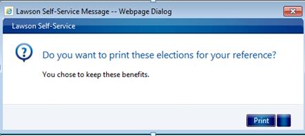 27. If you are satisfied with your selections, select Print to print your confirmation for your records.