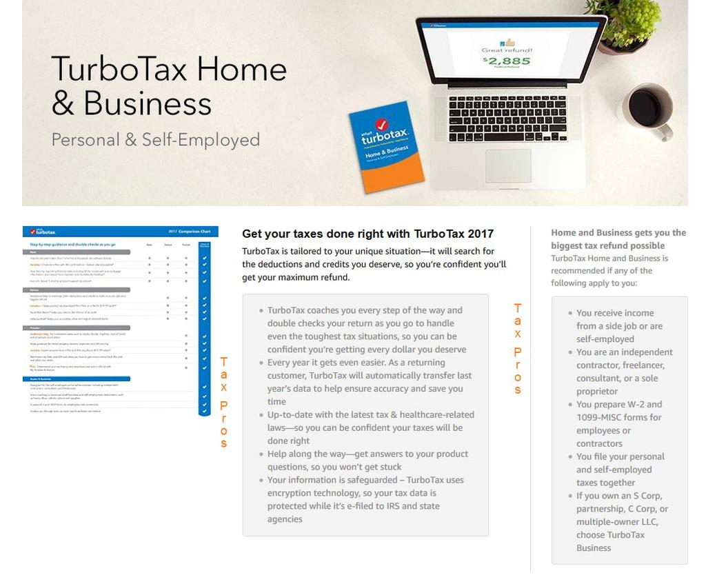 Recommended for: Personal & Self-Employed Get your personal and self-employed taxes done right Extra guidance for