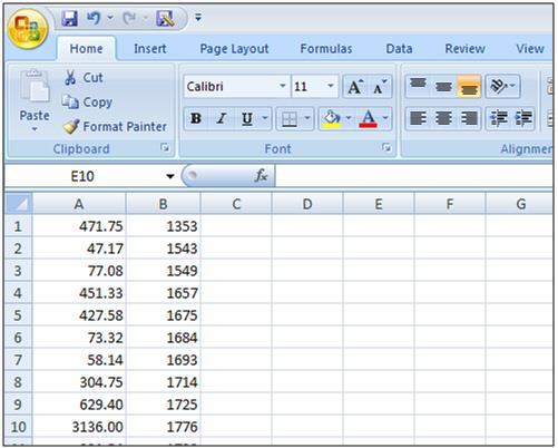 General Ledger Once Excel file matches the need format described above, please save the Excel file as a tab-delimited file as seen below. 2.