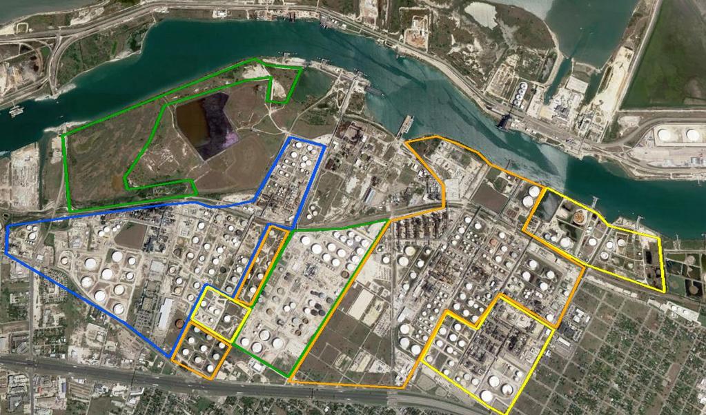 Potential Corpus Christi Expansion 100 acres of undeveloped land in Corpus Christi with waterfront access Ideal landing spot for crude oil / condensate coming from the Permian Basin Space available